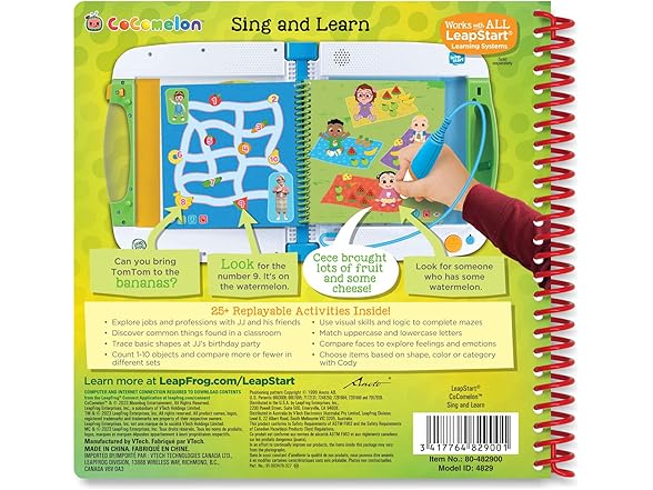 LeapFrog LeapStart CoComelon Sing and Learn