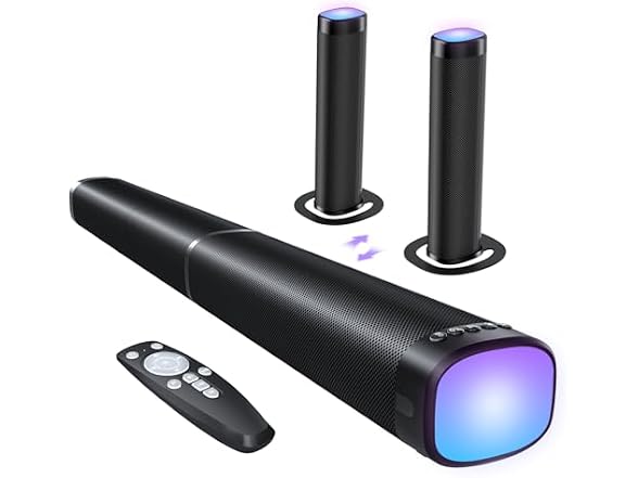 FHNFHN Sound Bar for Smart TV, 100W