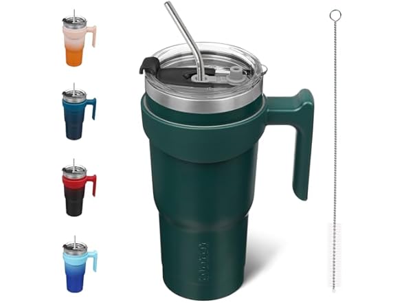 BJPKPK 20 oz Tumbler With Handle Stainless Steel