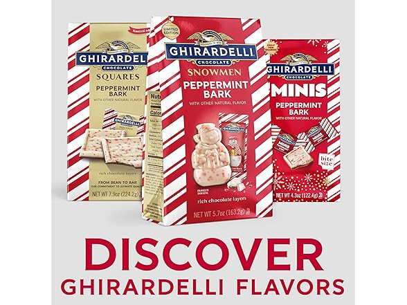 Ghirardelli Peppermint Bark Snowmen 5.7o