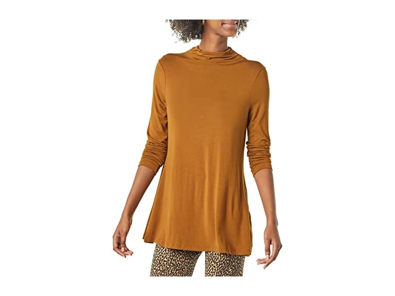 Amazon Essentials Womens Jersey LS Mock Neck - Gallery 7