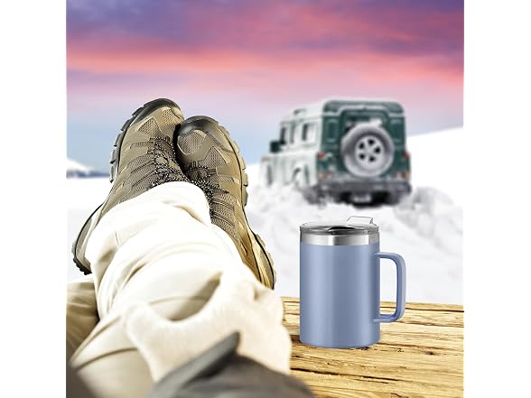 OGGI ThermoMug Stainless Steel Insulated Mug-Blue