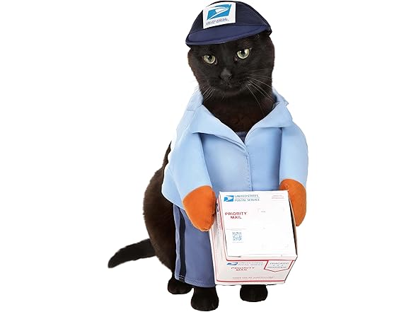 USPS Mail Carrier Dog Costume Med