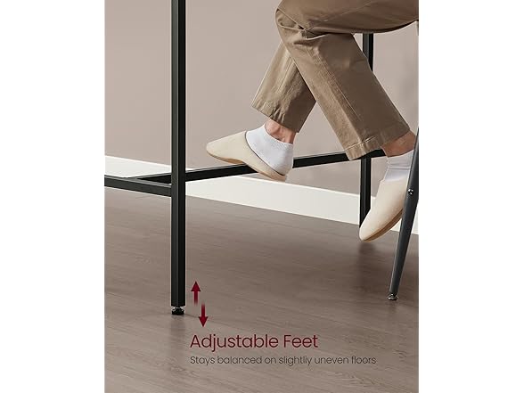 VASAGLE Bar Table with Power Outlets