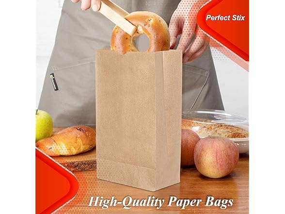 Perfect Stix Brown Bags 4lb Brown Paper