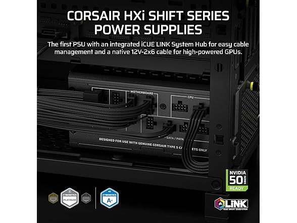 (NEW) CORSAIR HX1000i Shift Fully Modular ATX Power Supply