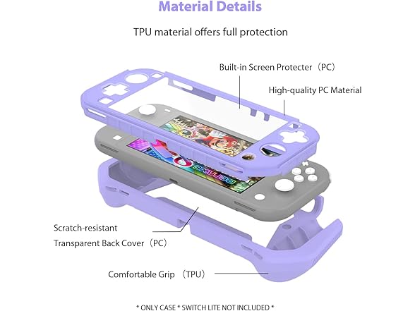 FIWWAT Switch Lite Case Protective Case