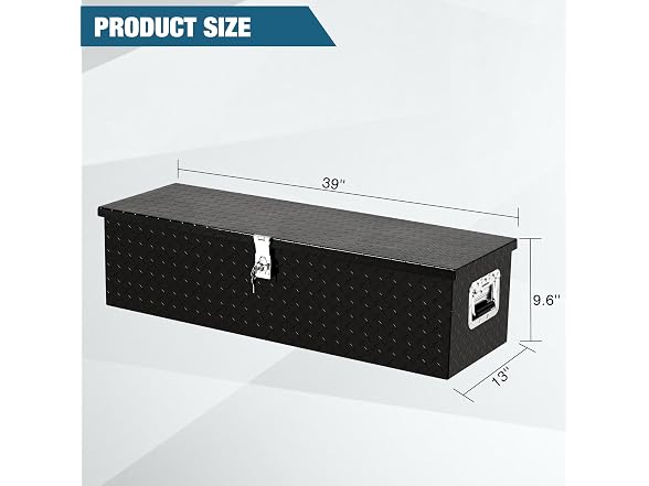 OUTLANE Heavy Duty Aluminum Underbody Truck Tool Box 