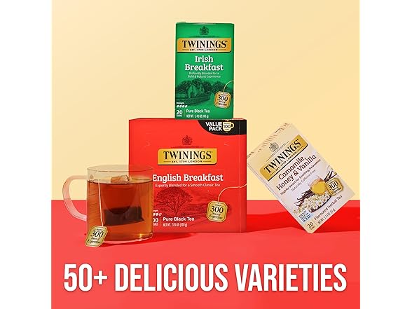 100Ct Twinings English Breakfast Black Tea