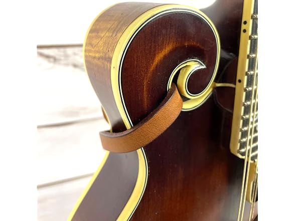 Walker And Williams 100% Grain Leather Mandolin Strap