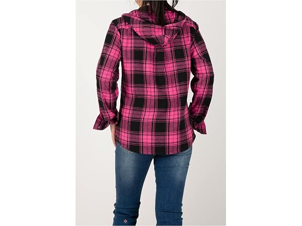 Zenthace Women (XXL) Hooded Flannel Jacket