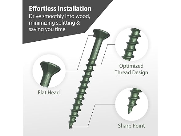 Decking Screws #9 2-1/2" Gold 100pc