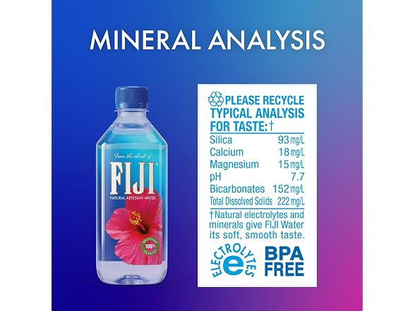 FIJI Artesian Bottled Water 16.9 oz Pack of 24