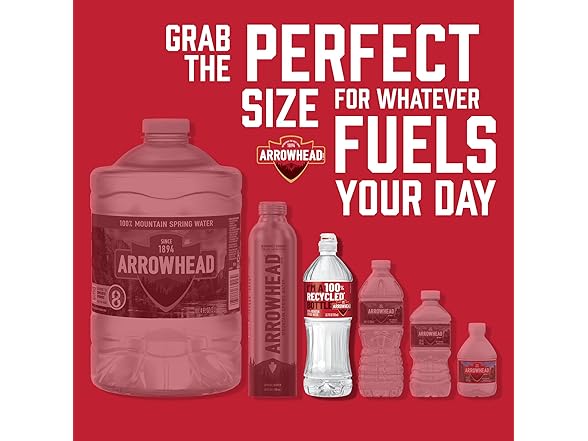 6PK Arrowhead Mountain Spring Water Bottles