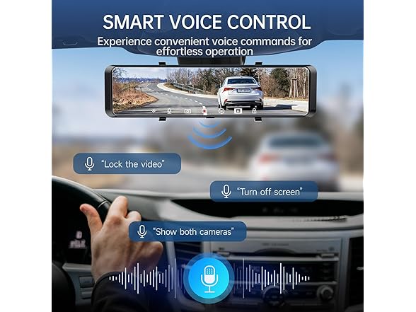 TUIFAC 4K Rear View Mirror Camera