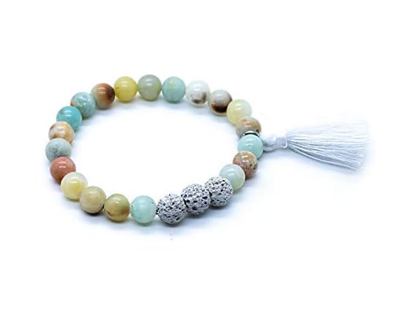 Mana Vibes Amazonite Lava Bracelet