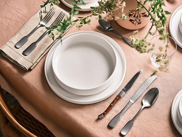 Fortessa Sound Stoneware, 8.5" Straight Sided Bowl (Set of 4), White