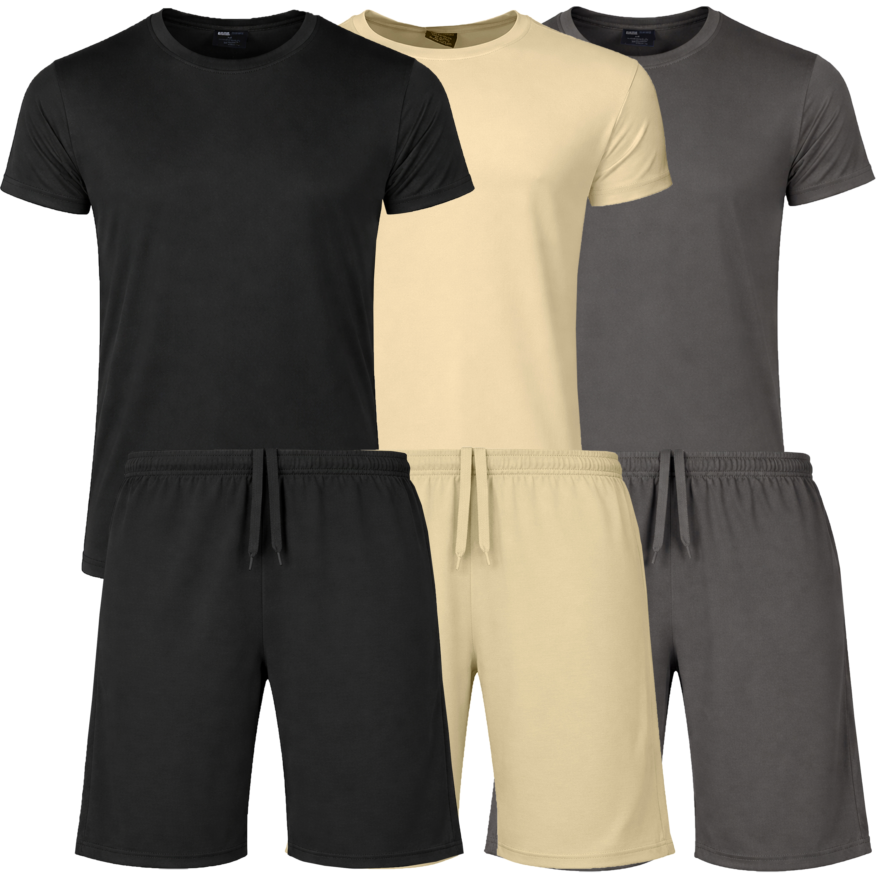 6Pc Mens Poly Tech Lounge Set - Gallery 12