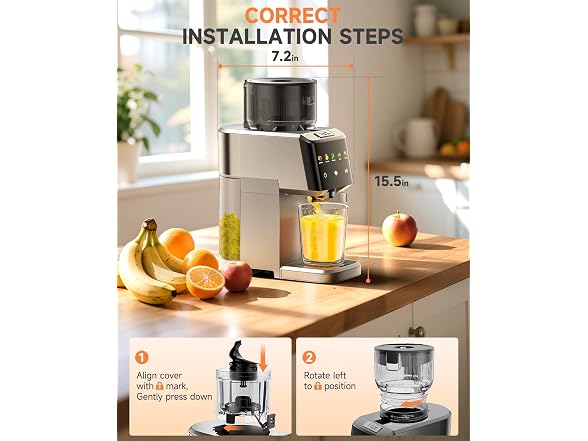 VCK Cold Press Juicer w/Wide Feed Chute
