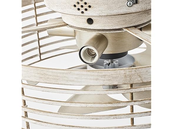 Parrot Uncle 17.7 Inch Caged Ceiling Fan with Light