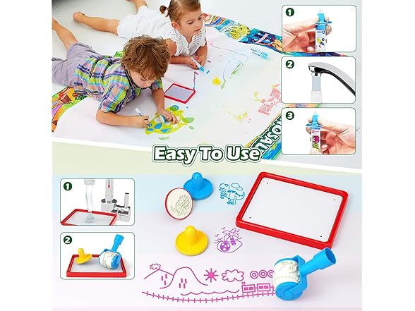 Jasonwell doodle mat Dinosaur