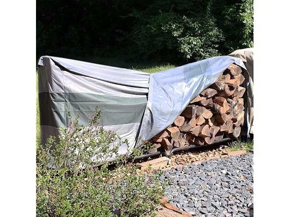 Sunnydaze 4 Ft Log Rack Cover