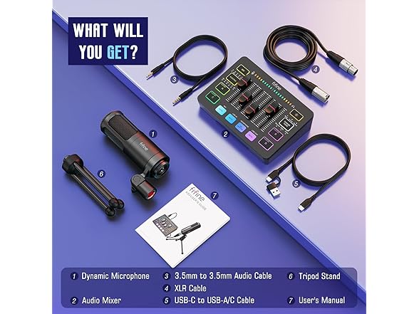 FIFINE Audio Streaming Equipment Bundle