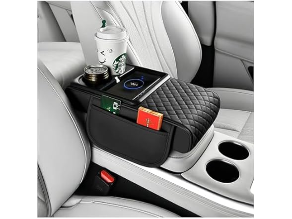 Car Armrest Cover w/ Wireless Charger