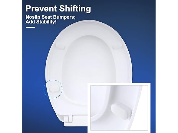Miibox Removable Round Bowl Matte White Toilet Seat