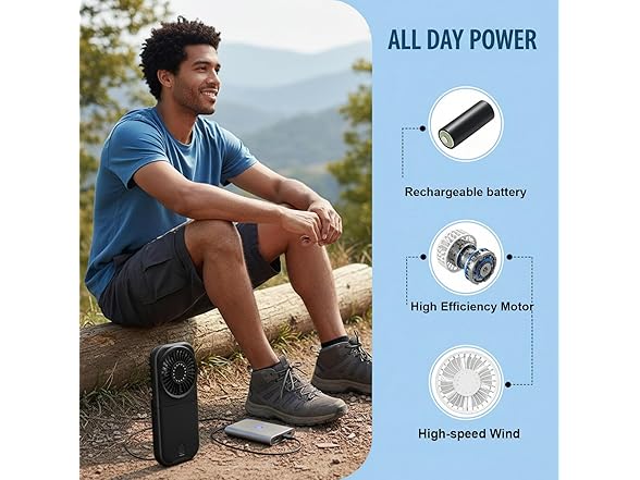 High-Speed Handheld & Neck Fan