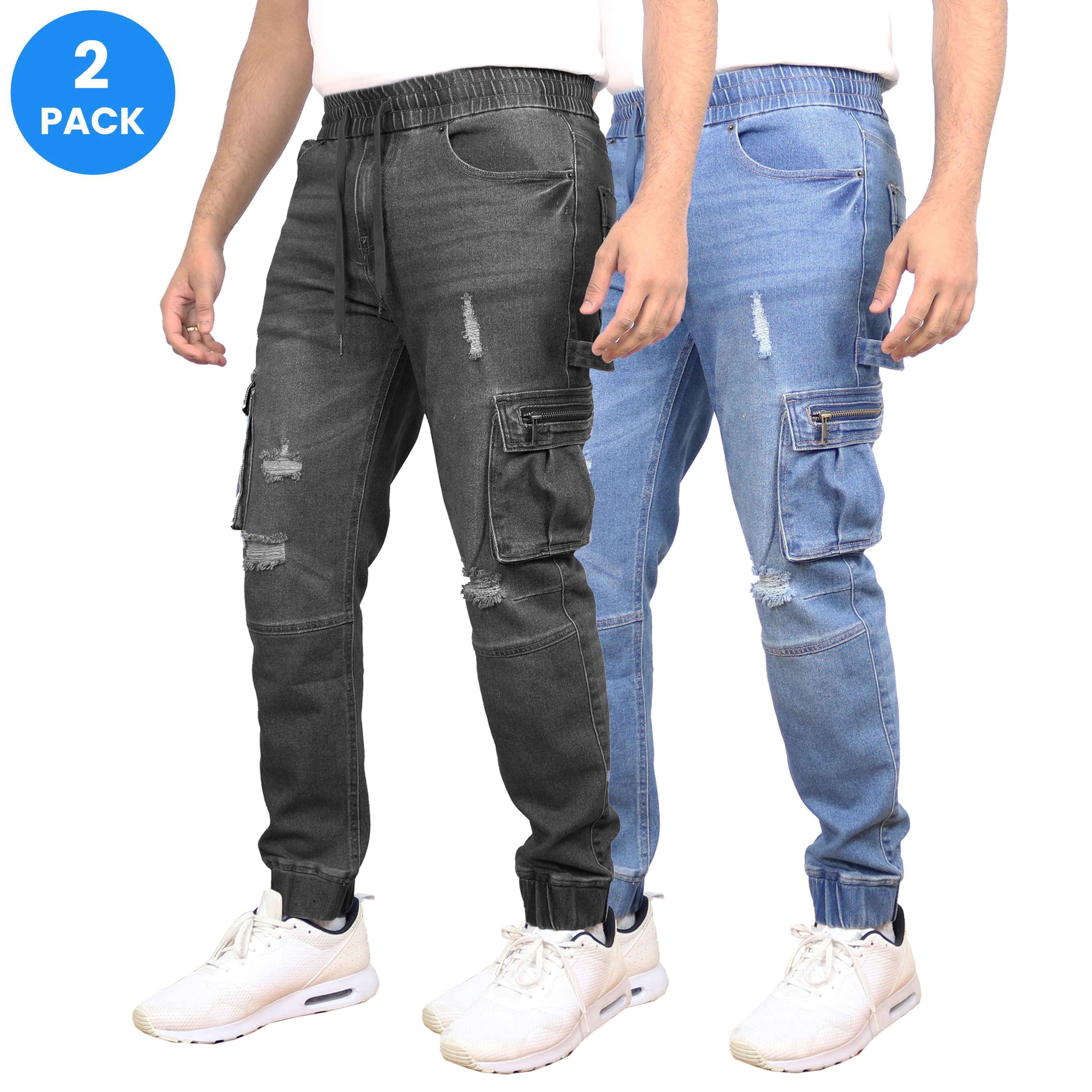 Men's Stretch Cargo Jean Jogger (S-3XL) - Gallery 27