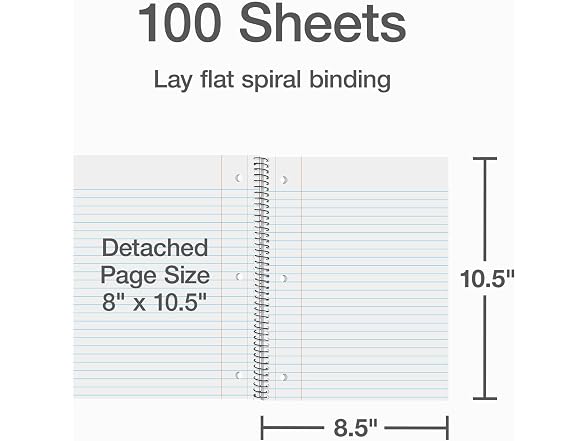 Oxford Oxford 1 Subject Spiral Notebook, Green