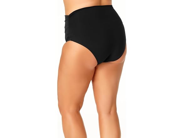 Anne Cole Women (16W) High-Waist Shirred Bottoms