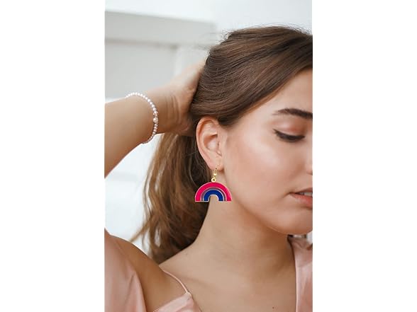 COLDDOX Bisexual Pride Rainbow Earrings