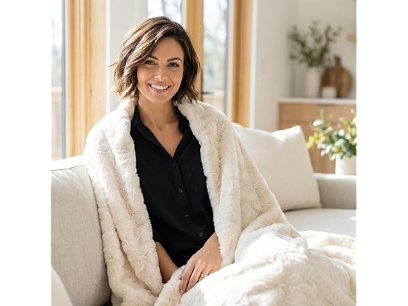 Americanflat Faux Fur Throw Blanket