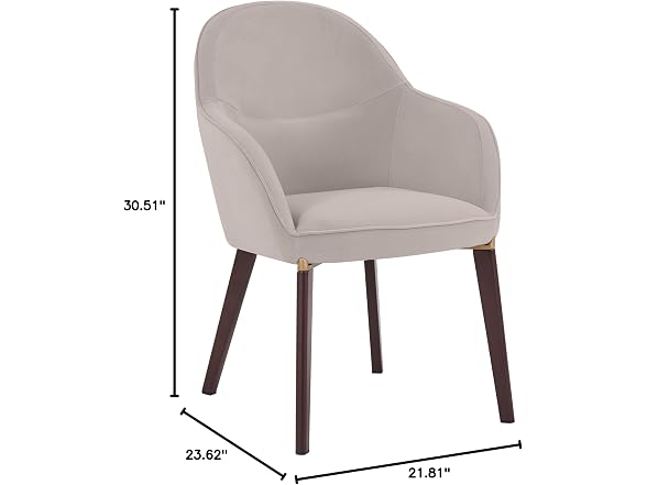 Leisuremod EDC21LGR Elias Dining Chair