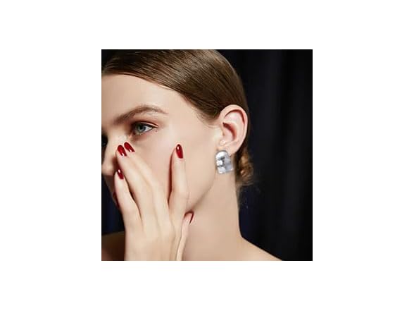 Yoursfs Silver Clip on Hoop Earrings