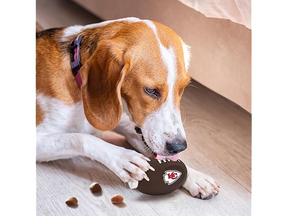 Pets First NFL Kansas City Chiefs Football Treat Toy