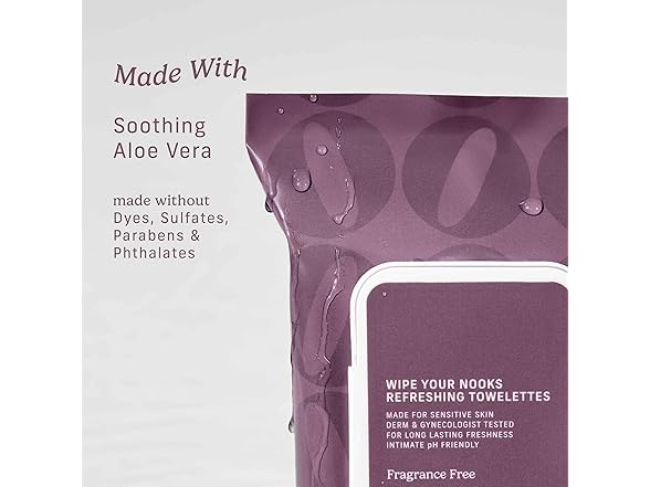 Niches and Nooks Feminine Flushable Wipes 45ct
