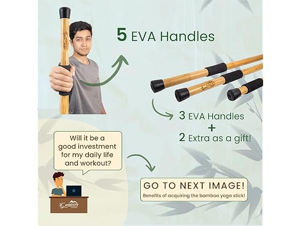 Bamboo Yoga Stick