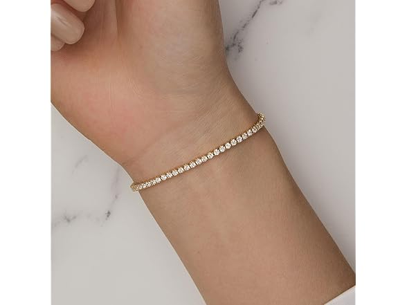 Celestara Gold Tennis Bracelet