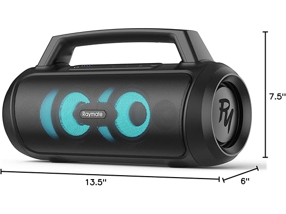 Raymate Bluetooth Speakers, Portable Wireless Speaker with 1 (Open Box)