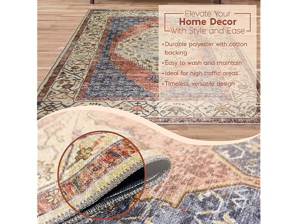 L'Baiet Rachel Multicolor 8x10 Runner Rug