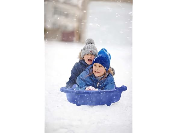 Superio Toboggan Snow Sled 37" Plastic Sled 12 Pack