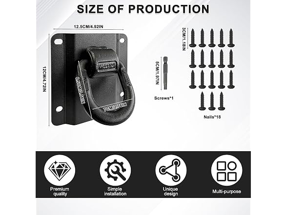 Truck Bed Tie Down Anchor for Ford F150 2015‑2025