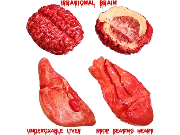 Gejoy 12 Pcs Halloween Fake Body Parts