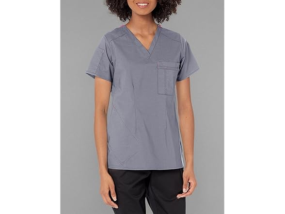 WonderWink Women's Pewter Scrub Top (M)