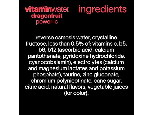 12PK vitaminwater Power-C Dragonfruit Nutrient