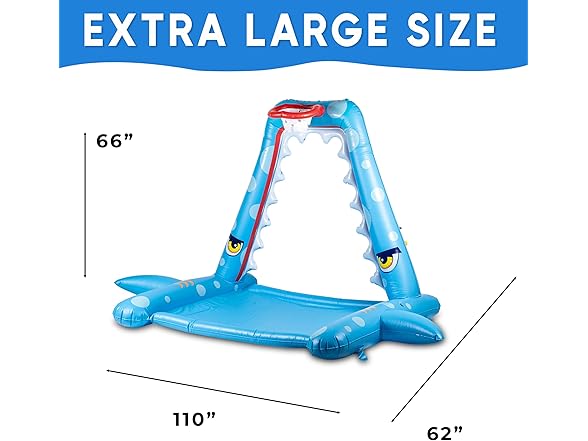 Zone Tech PA0008 Inflatable Shark Sprinkler for Kids