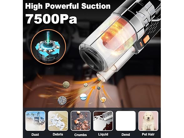 CherylonCar CC-SV-11-ORANGE CherylonCar Car Vacuum, Portab